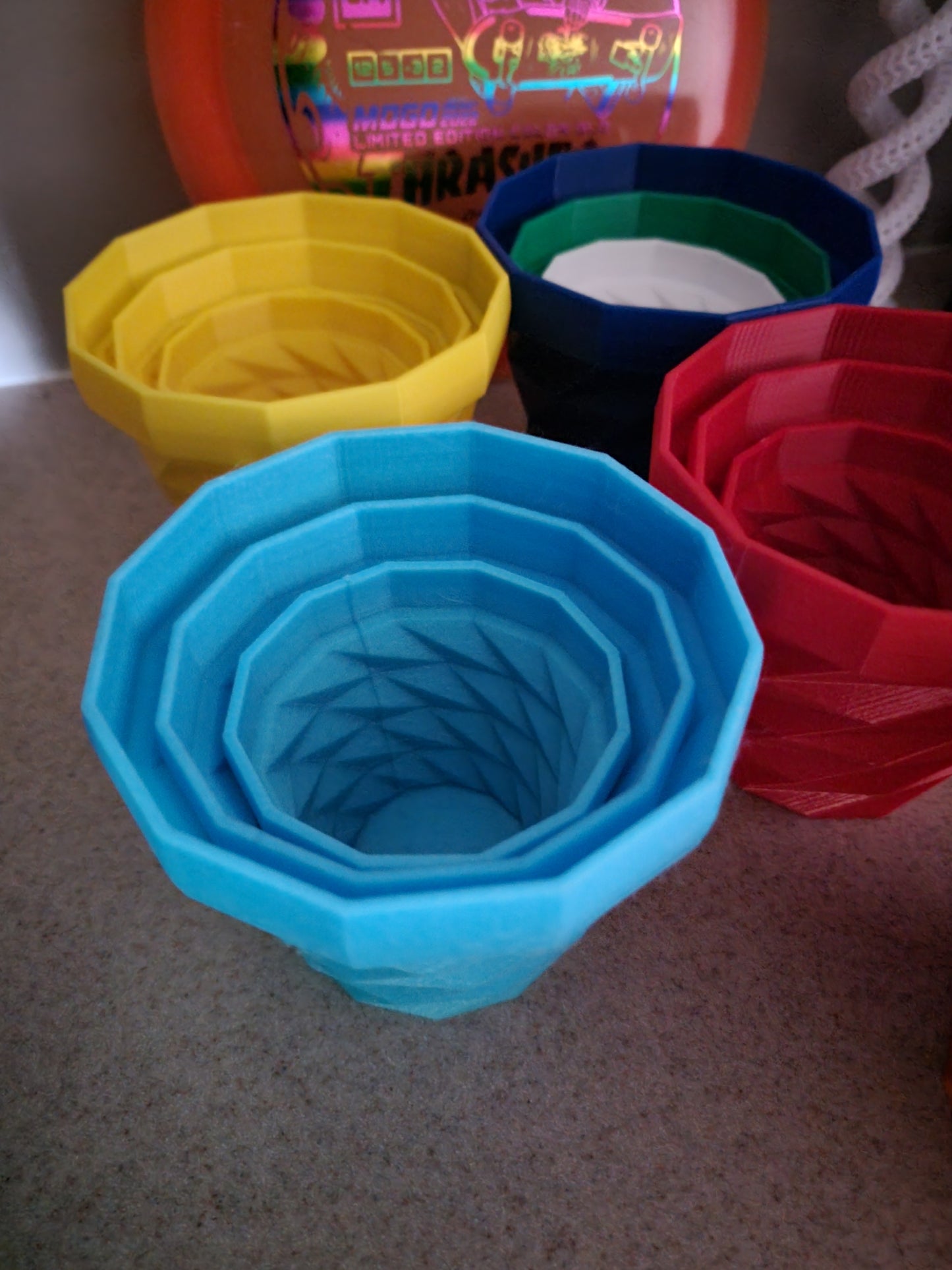 3 Piece 3d Printed Planter